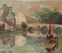 Marcus Ford (British 1914-1988), The Little Ouse, Brandon, Suffolk, oil on canvas, signed, 20x23ins