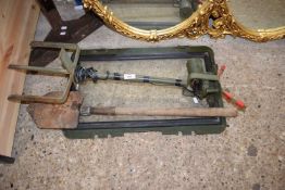 TRENCHING SPADE AND OTHER MILITARY ITEMS