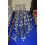 QUANTITY OF MIXED DRINKING GLASSES