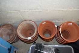 COLLECTION OF TERRACOTTA PLANT POTS