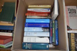 ONE BOX OF MIXED BOOKS - WARTIME AND OTHER INTEREST