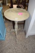 PAINTED TRIPOD BASE WINE TABLE, THE TOP 48CM DIAM