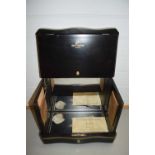 REMY MARTIN COGNAC TRAVELLING CASE WITH HINGED LID AND MIRRORED INTERIOR