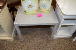 PAINTED SIDE TABLE ON TAPERING LEGS, 60CM WIDE