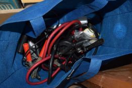 BAG OF VARIOUS JUMP LEADS AND OTHER ITEMS