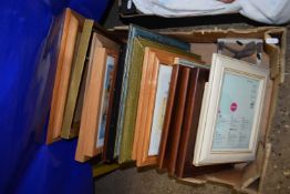 BOX OF MIXED PRINTS AND PICTURE FRAMES