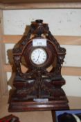 CARVED WOODEN POCKET WATCH STAND WITH GARLAND DETAIL