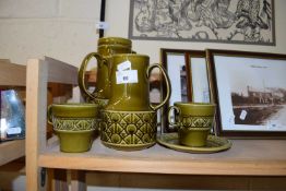 BESWICK GREEN GLAZED TEA SET