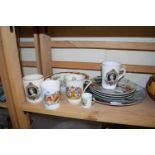 MIXED LOT ASSORTED CERAMICS TO INCLUDE ROYAL ALBERT CHELSEA ROAD PATTERN BOWLS VARIOUS COLLECTORS