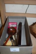 BOX OF MIXED ITEMS TO INCLUDE RESIN OPIUM BOTTLE AND OTHER ASSORTED COLLECTIBLES
