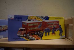 CORGI CLASSICS CHIPPERFIELDS CIRCUS FODEN LORRY AND TRAILER WITH ELEPHANTS