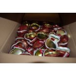 ONE BOX AS NEW HEART SHAPED TINS