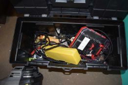 STANLEY BLACK PLASTIC TOOLBOX AND CONTENTS