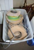 BOX OF MIXED ELECTRICAL CABLE