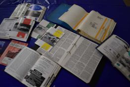 Mixed lot to include Sunbeam Alpine parts list, and other ephemera