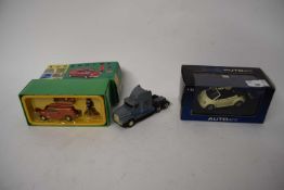 Mixed Lot: Vanguard Royal Mail set together with a Ertl freightliner and a further VW New Beetle