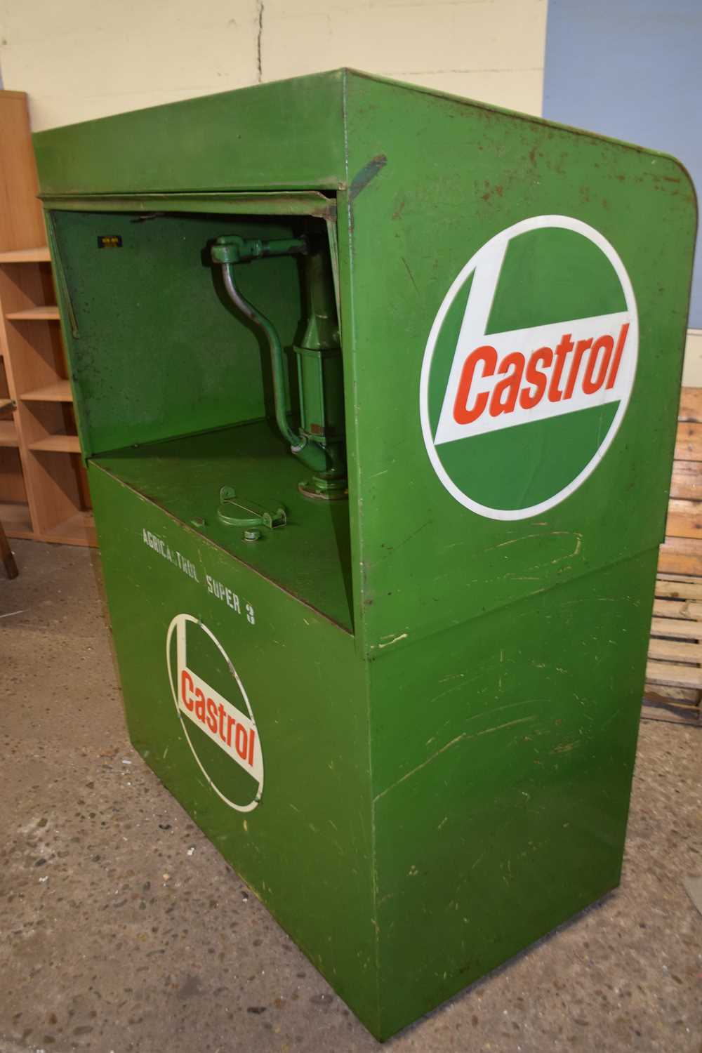 vintage Castrol oil dispenser pump cabinet - Image 6 of 7