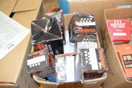 Box of mixed Coopers fuel filters for various makes and models