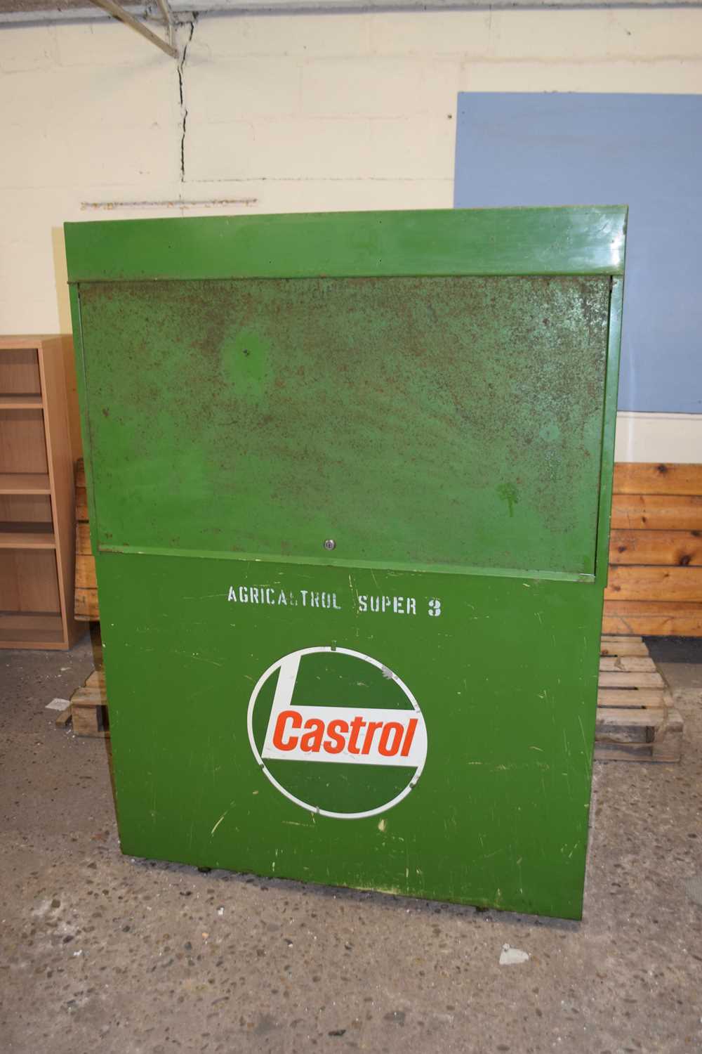 vintage Castrol oil dispenser pump cabinet - Image 2 of 7