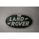 Oval cast iron advertising sign 'Land Rover'