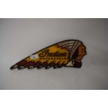 Cast iron advertising plaque 'Indian Motorcycles'