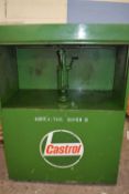 vintage Castrol oil dispenser pump cabinet