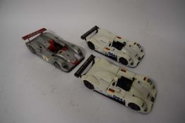Pair of Maisto BMW V12 LMR (1999) models together with a further Audi R8 (3)