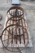 4 Vintage Iron wheels