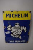 Enamel advertising sign 'Michelin Tyre Services'