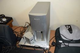 SONY DVD PLAYER AND ACCOMPANYING SUB-WOOFER