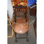 LATE 19TH CENTURY METAMORPHIC CHILD'S HIGH CHAIR