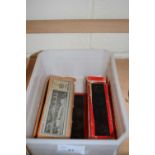 BOX OF MAGIC LANTERN SLIDES