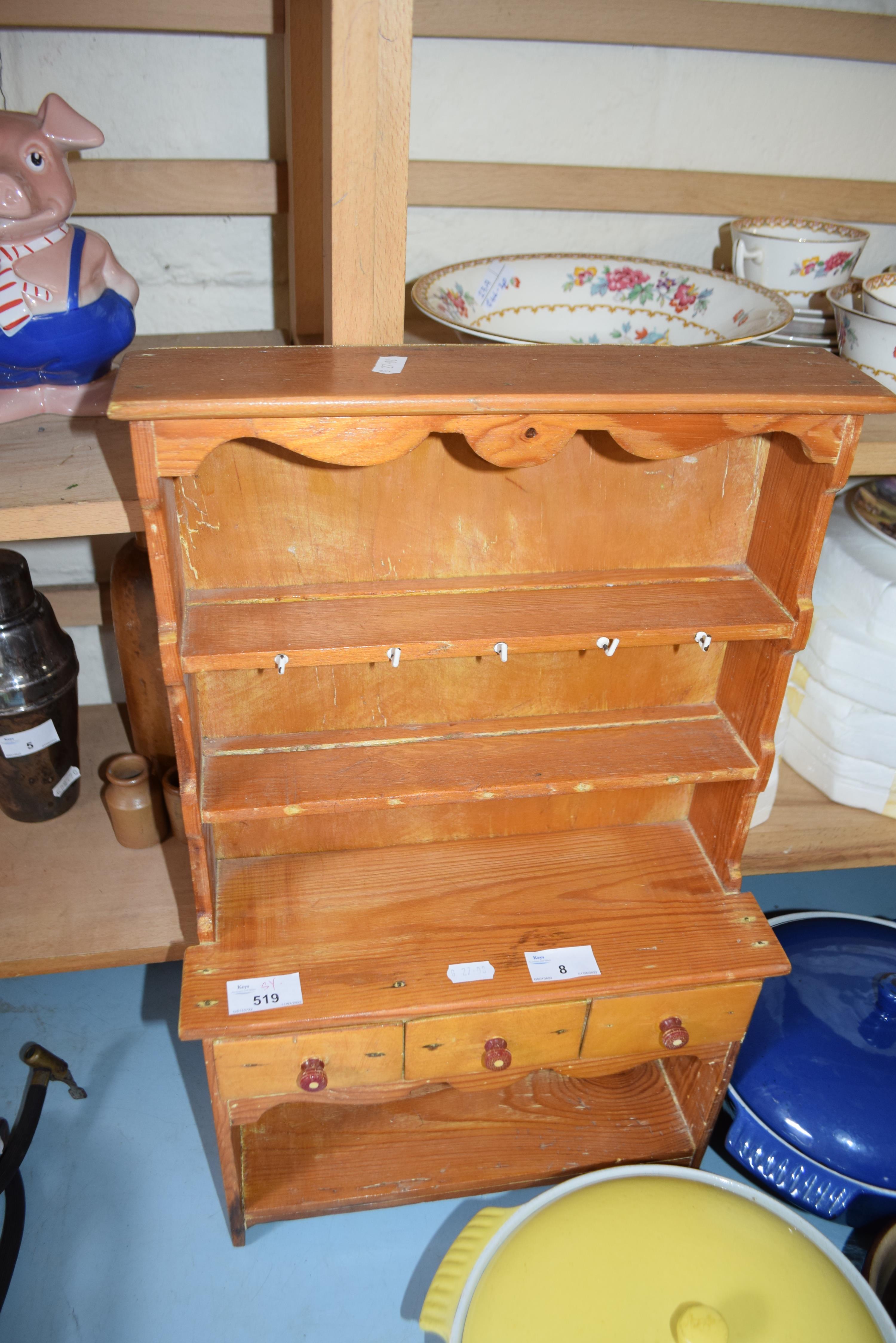 MINIATURE PINE DRESSER