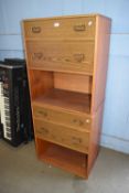 PAIR OF RETRO TWO-DRAWER CHESTS, 66CM WIDE