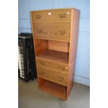 PAIR OF RETRO TWO-DRAWER CHESTS, 66CM WIDE