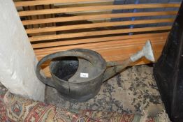 LARGE VINTAGE METAL WATERING CAN (A/F)