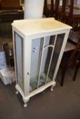 CREAM PAINTED DISPLAY CABINET, 57CM WIDE
