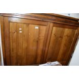 PINE TWO DOOR CUPBOARD, 124CM WIDE