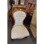 VICTORIAN BUTTON BACK NURSING CHAIR