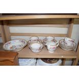 QUANTITY OF ROYAL STAFFORDSHIRE 'SHALIMAR' TEA WARES