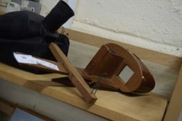 VINTAGE WOODEN STEREOSCOPE CARD VIEWER