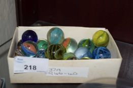 BOX OF MIXED MARBLES