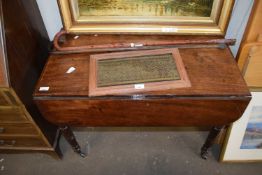 VICTORIAN MAHOGANY DROP LEAF SUTHERLAND TABLE, 91CM WIDE