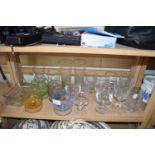 MIXED LOT OF GLASS WARES