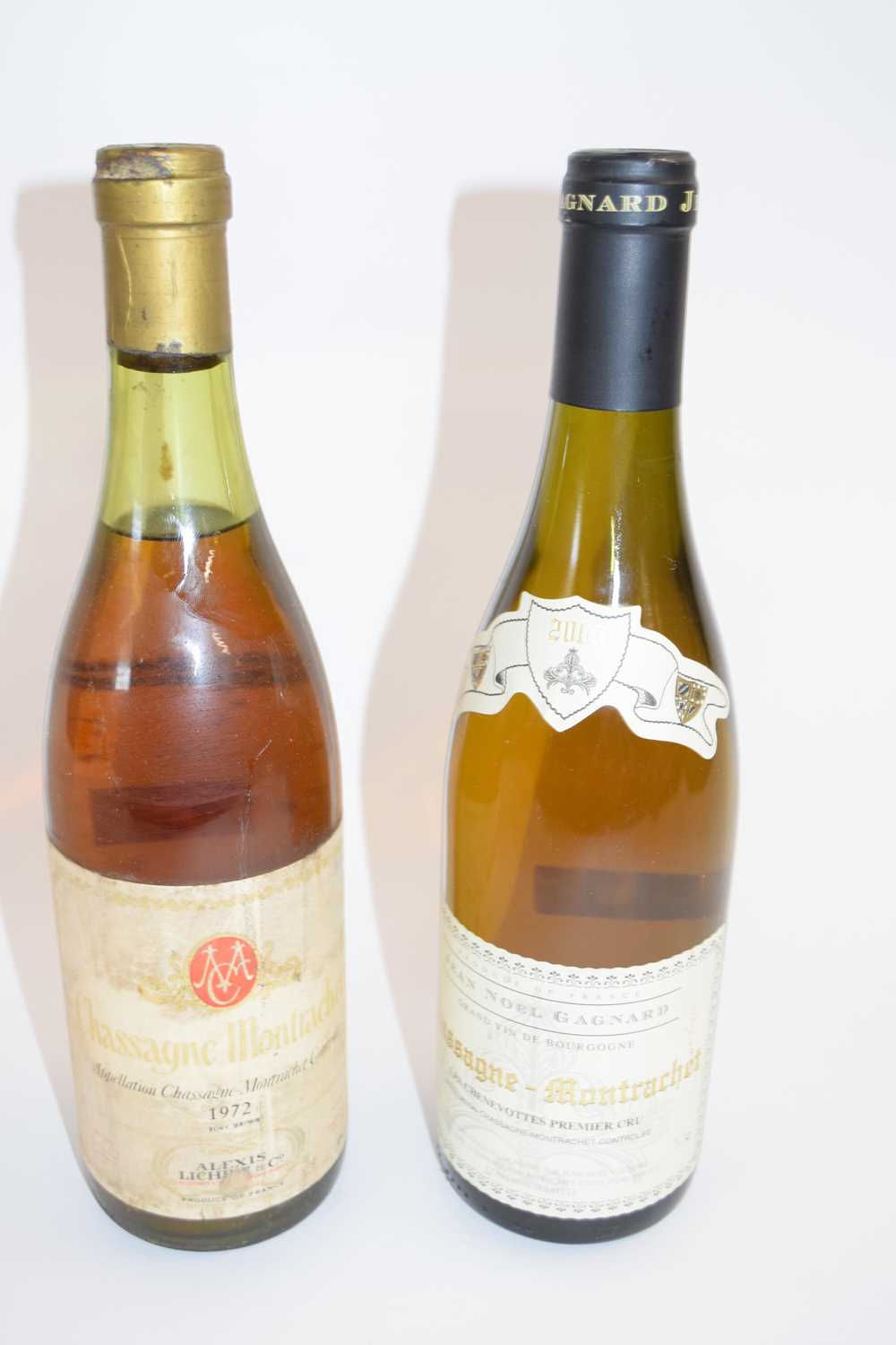 MIXED LOT: 1 BOTTLE OF 2005 CHASSAGNE MONTRACHET LES CHEVENOTTES JEAN-NOEL GAGNARD AND 1 BOTTLE OF