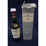 12YR OLD GLENLIVET WHISKY, boxed, 70cl.