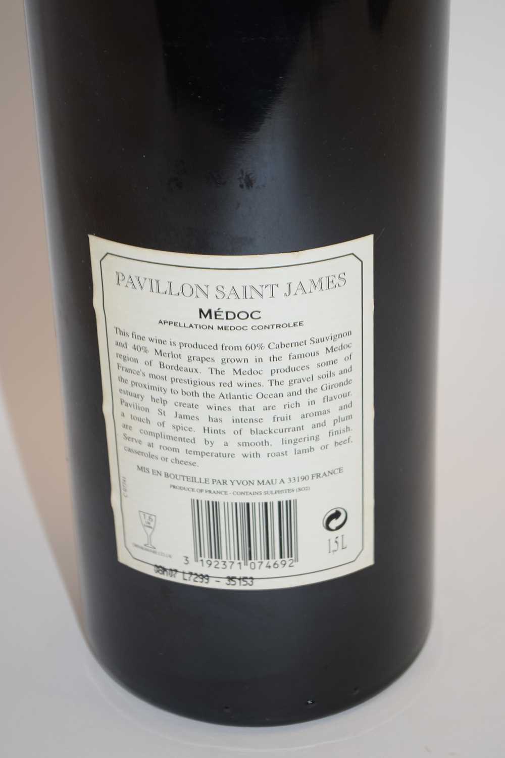 1 MAGNUM OF 2006 PAVILLON SAINT JAMES, MEDOC - Image 3 of 3