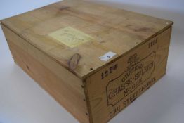 Twelve bottles Chateau Chasse-Spleen Moulis Cru Exceptionnel 1983 with original wooden case