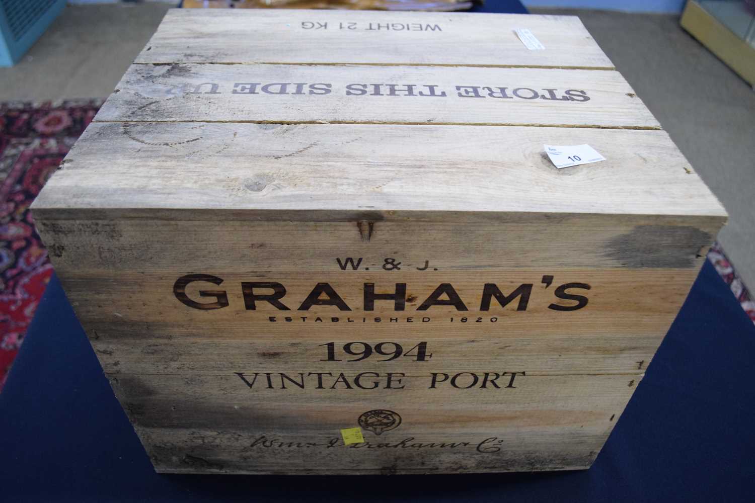 12 bottles of 1994 port in original wooden case - Image 2 of 3