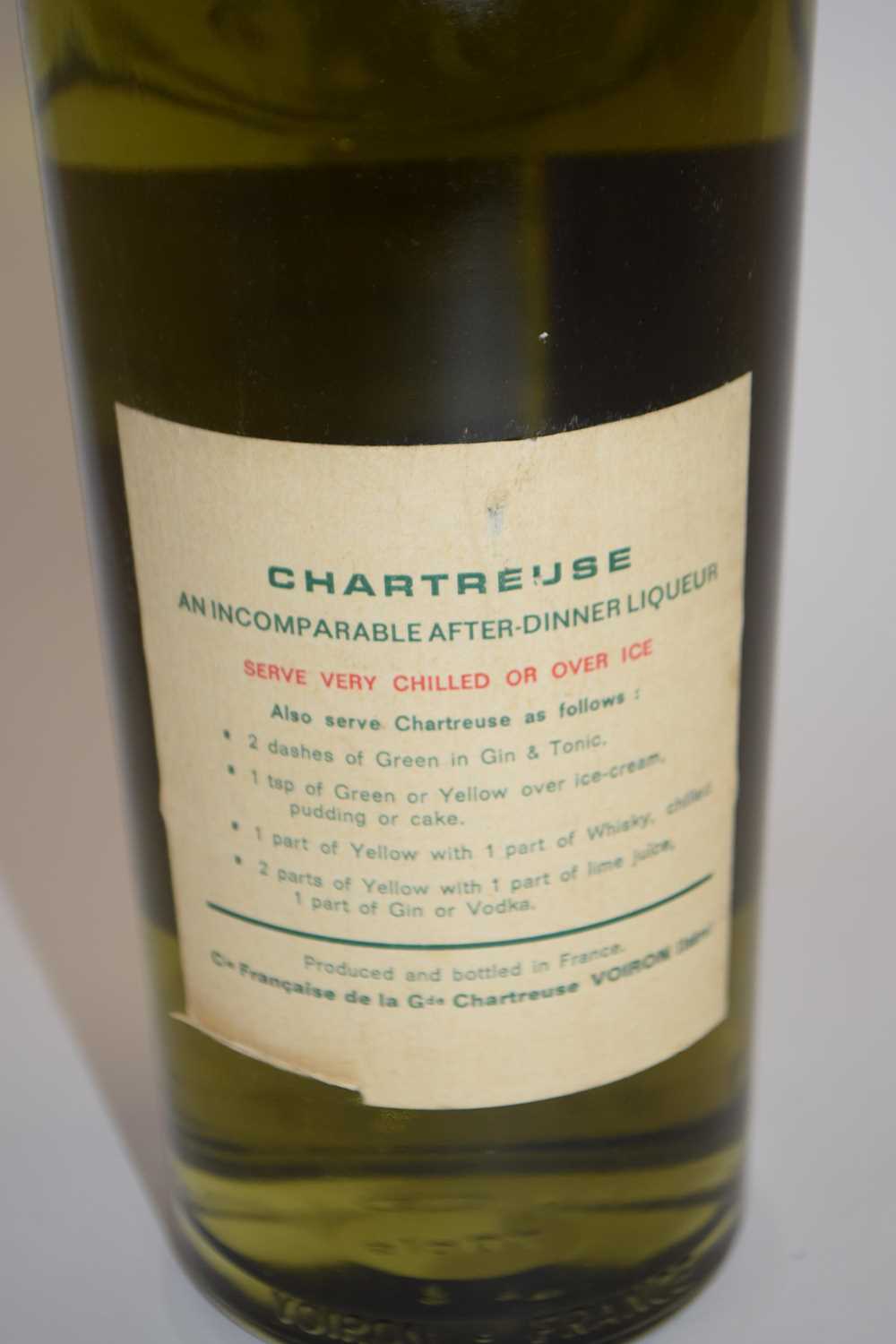 1 BOTTLE OF GREEN CHARTREUSE, 24 FL OZ, 96% PROOF - Image 2 of 2